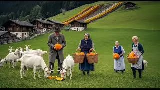 Peaceful Countryside Life in Switzerland&ndash; Sheep Farming, Fruit Harvesting & Garden Life