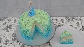 | Pastel de frozen | Pastel de rosas