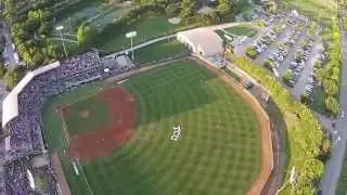 Drone Fly-over TCU Baseball Playoff game and TCU Student Housing
