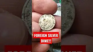 OLD CANADIAN SILVER DIME! #coins #coinrollhunting #silver #shorts