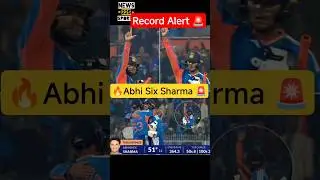 Abhi Six Sharma 🔥 Baby Hitman Abhishek Sharma on fire 🔥 INDvsNZ 3rd T20 match highlights #Cricket