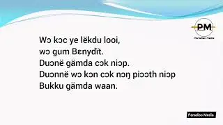Wɔ Kääc në cök ke Jeruthalem jötdu - Dinka Gospel Song