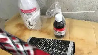 Reparo em fibra de carbono no quadro da Giant TCR