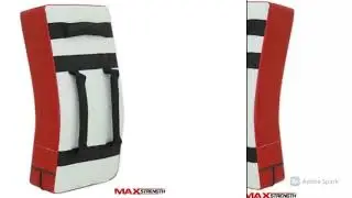 MAXSTRENGTH Gel Kick Strike Shield for Kickboxing Training | Curved Muay Thai Kicking Pad