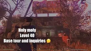 Fallout 76 Camp Tour and questions for the community - level 40 base progress 