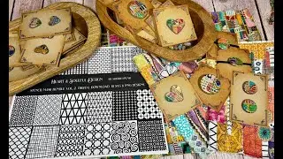 Искусство гелевой печати. ​​Эпизод 19: Новые товары в магазине Etsy / Набор трафаретов. Том 2 / Х...