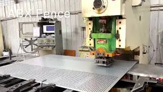Production of perforated metal sheet