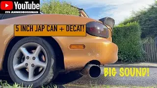 MX5 1.8 DECAT + 5 INCH BIG BORE JAP CAN EXHAUST - PASSED CASTLE COMBE SOUND TESTING!!