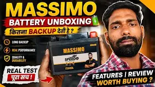 Massimo Battery Unboxing 🔋 | Long Backup Real Performance Test & Features | Review