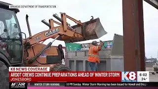 Arkansas Department of Transportation works around the clock ahead of winter storm