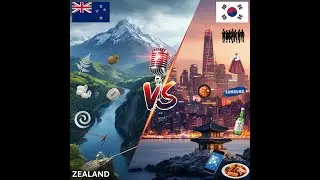 New Zealand vs South Korea: Nature's Paradise vs K-Pop Tech Giant Showdown