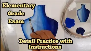 Still life Vase colouring || Elementary / Intermediate Exam|| Still life Drawing Practice