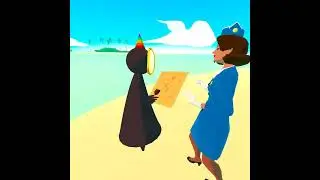 Onionboy shows Pam the lay of the land (While Phil watches)