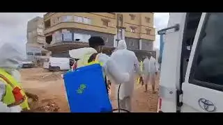 Recovery Crews Disinfect Amid Rising Concerns of Diseases Stemming from Libya Flooding