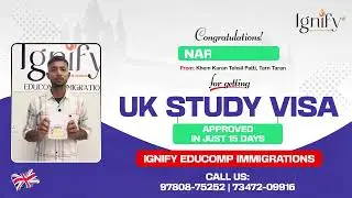 Congratulations to Naresh Puri for receiving his UK student visa - #ignifyeducompimmigrations #uwl