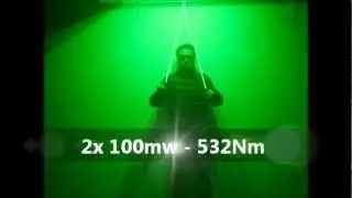 Double pointeur laser 100mw vert by SABTEC