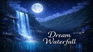 Deep Sleep Music  Night Waterfall Sounds | 8 Hours of Calm & Relaxation