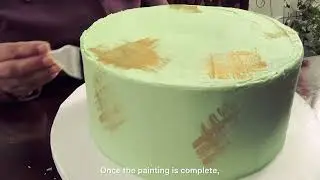 How to do Cake Painting / Easy Cake Decoration Tutorial for Beginners 