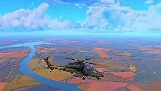 Italian A129 Mangusta International in fight scenario - War Thunder Cinematic