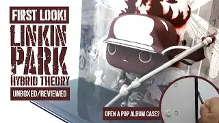 Funko Pop Rocks Albums 04 Linkin Park Hybrid Theory Unboxing and Review + Opening Acrylic Case?
