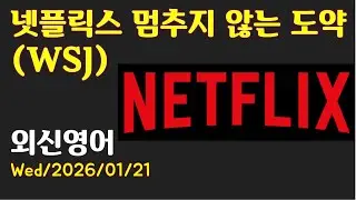 [AD][외신영어 (WSJ)] 넷플릭스의 멈추지 않는 도약 (최신영어뉴스로 영어공부)