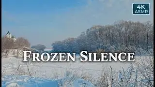 ASMR Winter Walk on a Frozen River | 4K Cinematic Belarus Nature