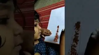 Easy Painting for kids using ear buds😍
