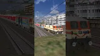 Rajdhani Express with Horns & Speed | MSTS MST Marvel 🛤️