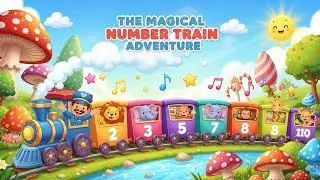 The Magical Number Train Adventure 🚂🔢 | Learn Counting for Kids | Animagic Studio