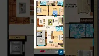 Corner property map plan 225 square yard