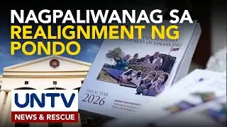 DBM, may paliwanag sa realignment sa 2026 national budget