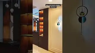✨ Modern Home Interior with Warm Lighting | Elegant Wall & Wood Finish Design #walllamp #floorlamps