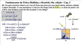 Aula 63 - Fundamentos de Física (Halliday e Resnick) 10a. Edição - Cap 2.