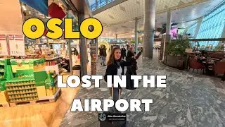 LOST (ON PURPOSE) INSIDE THE OSLO AIRPORT, WANDERING INSIDE. ✈️