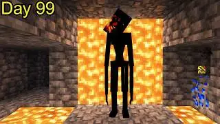 Day 99 Of Surviving 100 Days In Horror Minecraft