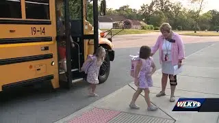 New Albany- Floyd County Schools welcome back students on Tuesday