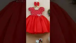 Beautiful red colour gown ideas for kids baby girls 🤩