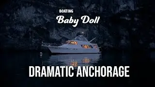 Impressive anchorage next to a giant rock. Deception Pass to Watmough Bay.
