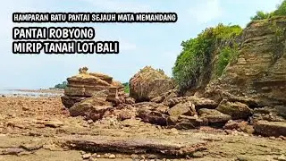 mirip tanah lot bali...!! review pantai robyong || pantai robyong rembang