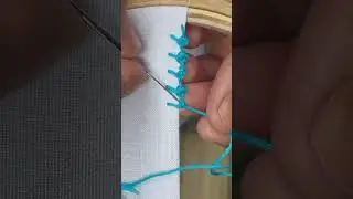 Handkerchief hand embroidery designs tutorial|white kerchief embroidery design|french knot embroidry