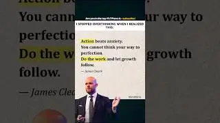 Take action. Not everything needs a plan #shorts #motivation #jamesclear #overthinking