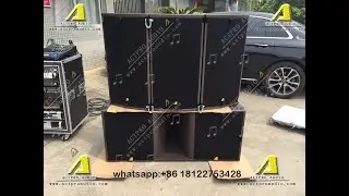 KR153 single 15 inch full range speaker and SB28 double 18 inch subwoofer