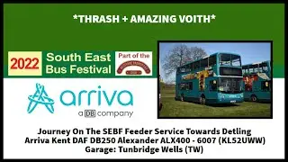 *Thrash + Amazing Voith* Journey On The SEBF Feeder Service | DAF DB250 ALX400 - 6007 (KL52CWW)