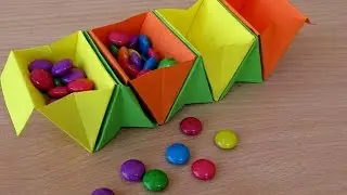 How to Make a Paper Accordion Box(Sweet) - Easy Tutorials