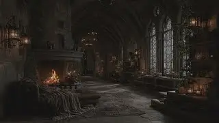 Medieval Ambience &ndash; Rain with Thunder in an Old Castle for Deep Relaxing Sleep