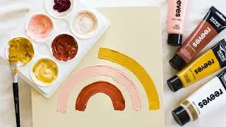 DIY Rainbow Art by Clever Poppy