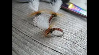 Perhonsidontaa / Fly Tying -  Sumari Klinkki / February Red Klinkhammer