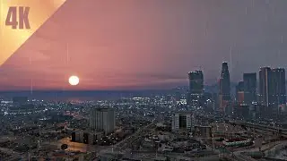 City Rain Falling Sound | Relaxing Gentle Rain Sounds for Sleeping