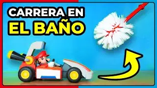 Convertimos EL BAÑO en un CIRCUITO de MARIO KART LIVE 😅 (Nintendo Switch)