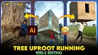 Tree Uproot Ai Video Editing | Ghar,Ped Utha Ke Bhagne Wala Ai Video Kaise Banaye |House Uproot Edit